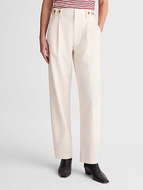 Madewell The Barrel-Leg Pant in Drapey Twill size 10